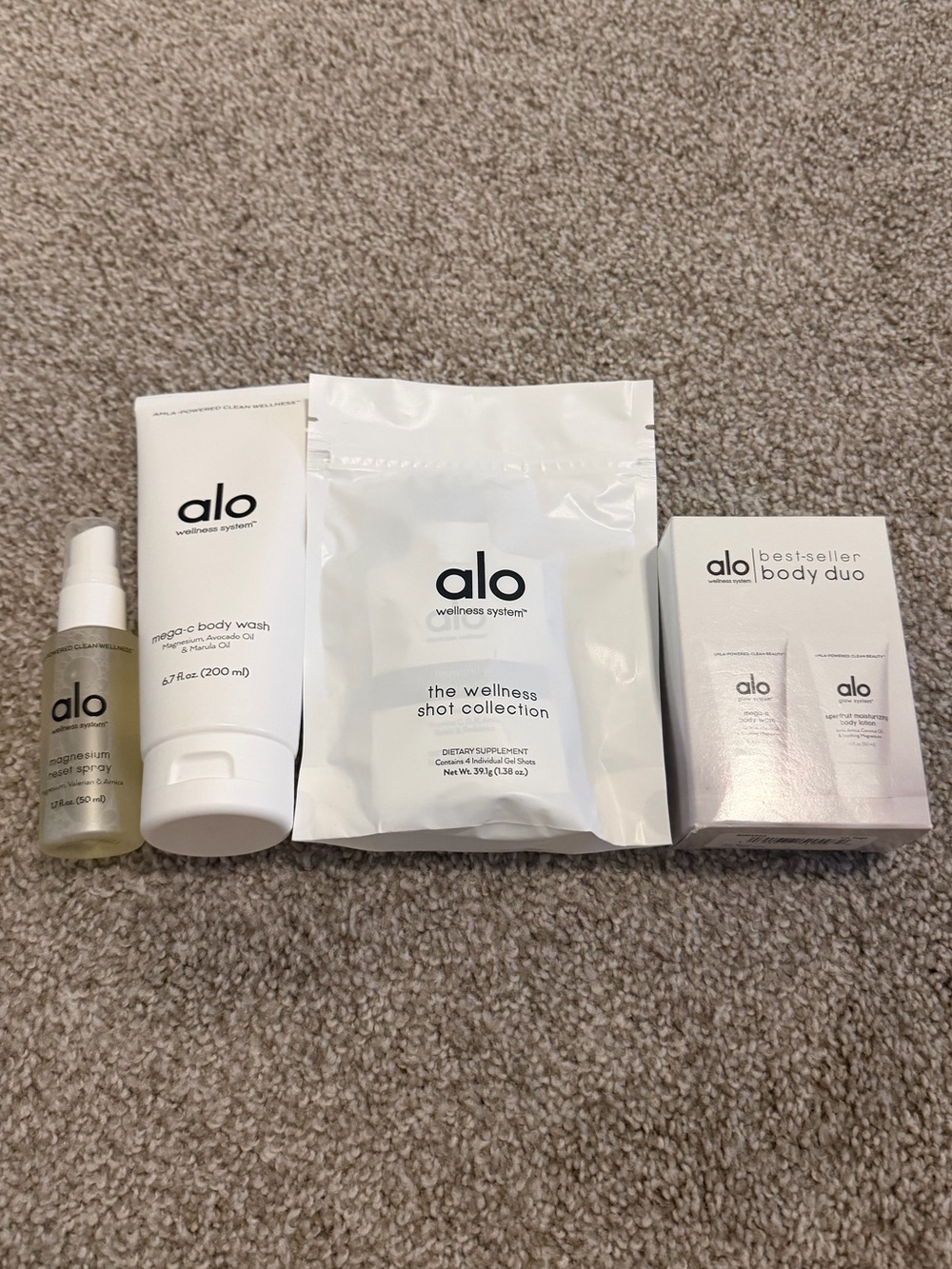 Alo Bundle of wellness products